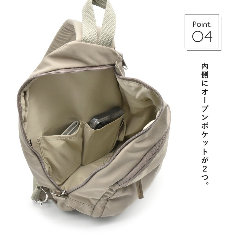 日本代購🇯🇵 anello Grande 多功能大容量斜背包 水滴型腰包GTM0314 側背包肩背包男女通用單肩-細節圖6