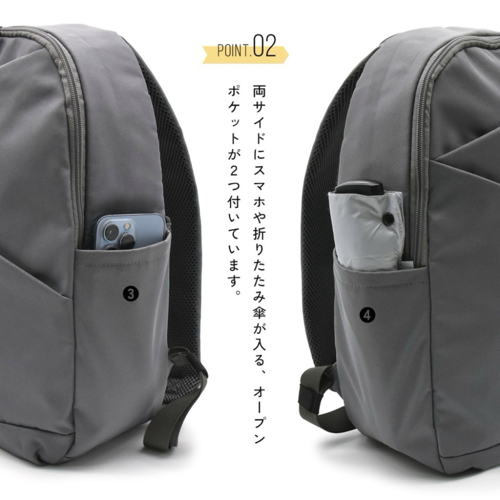 日本代購🇯🇵 anello Grande 雙面防潑水輕量筆電包大容量後背包 13吋筆電包公事包通勤包GHH3603-細節圖3
