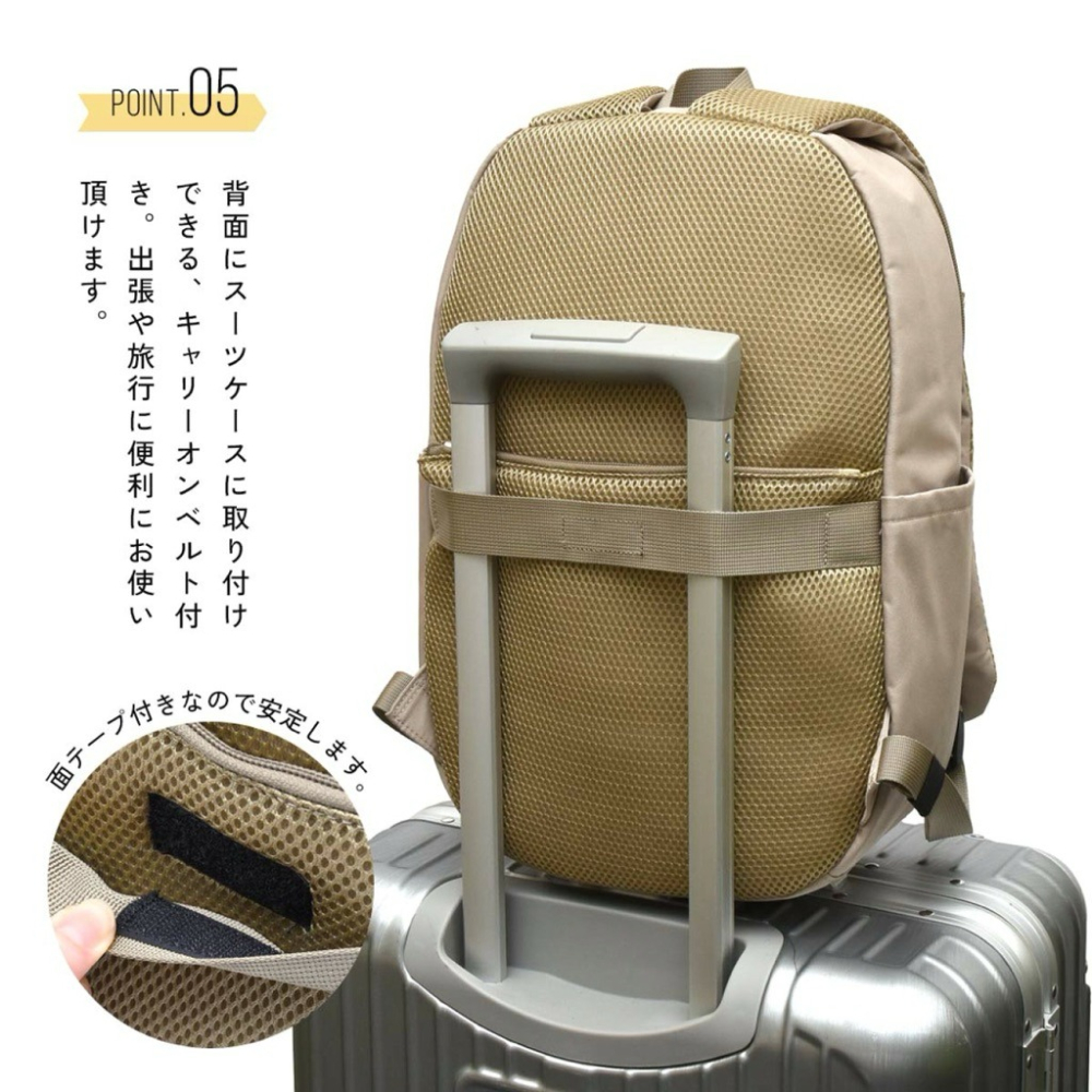 日本代購🇯🇵 anello Grande 雙面防潑水輕量筆電包大容量後背包 13吋筆電包公事包通勤包GHH3603-細節圖6