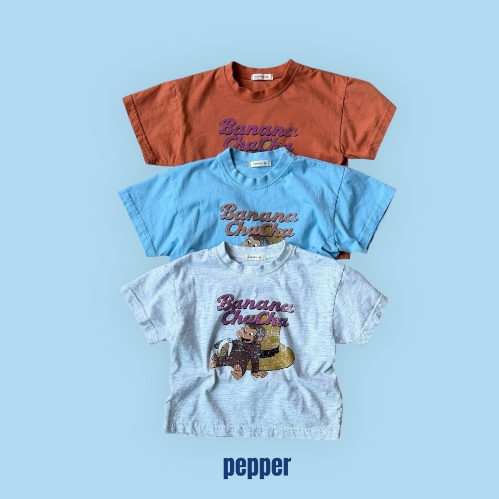現貨  PEPPER 猴子吃香蕉棉T-細節圖3