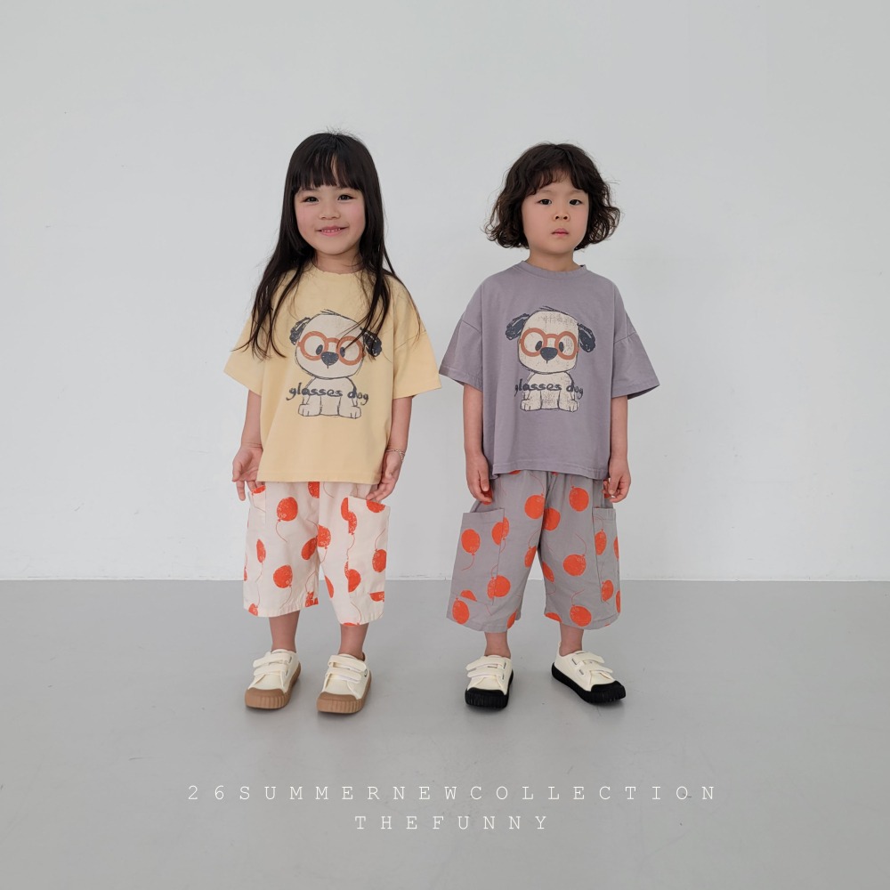 現貨 在台現貨 正韓童裝 the funny 52 眼鏡狗狗短T-細節圖5