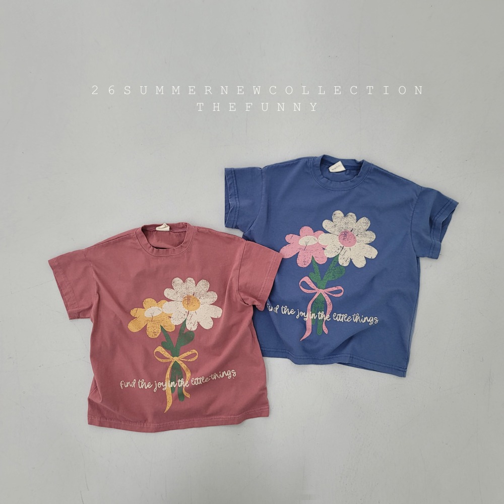 現貨 在台現貨 正韓童裝 the funny花束寬鬆洋裝-細節圖6