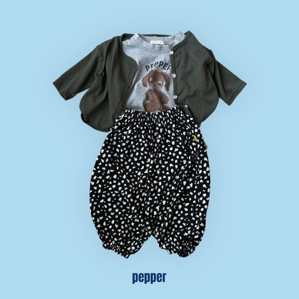 現貨 在台現貨 PEPPER 壓褶夏日豹紋縮口褲-細節圖5