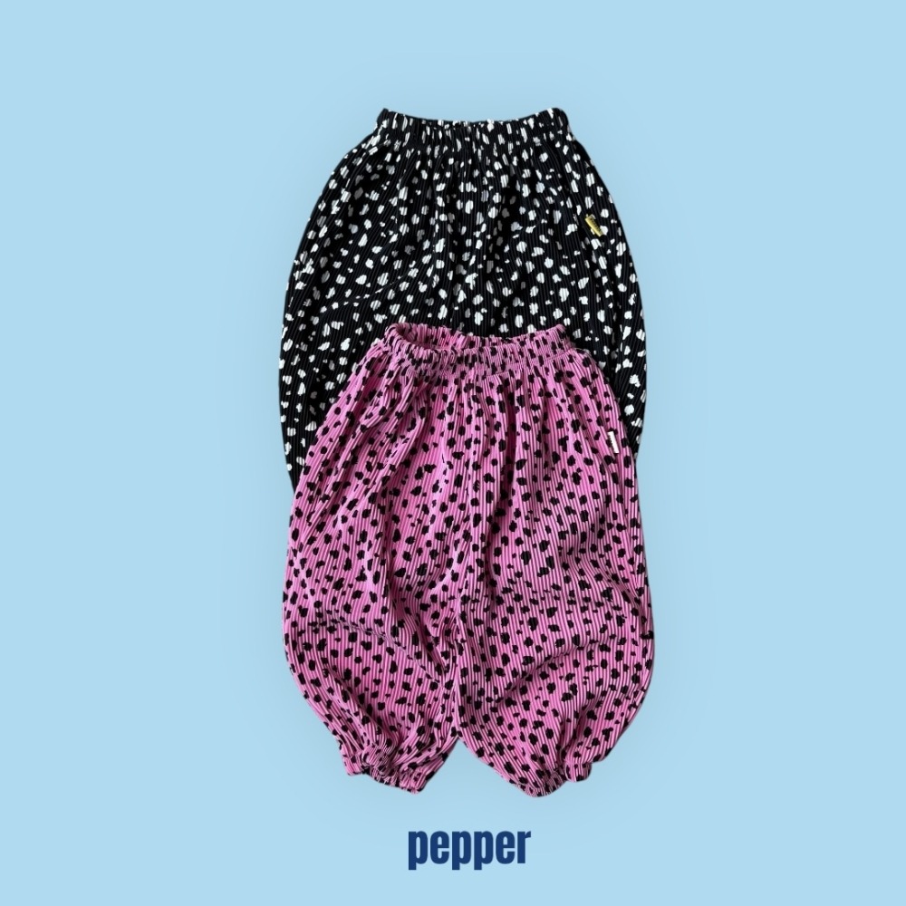 現貨 在台現貨 PEPPER 壓褶夏日豹紋縮口褲-細節圖9