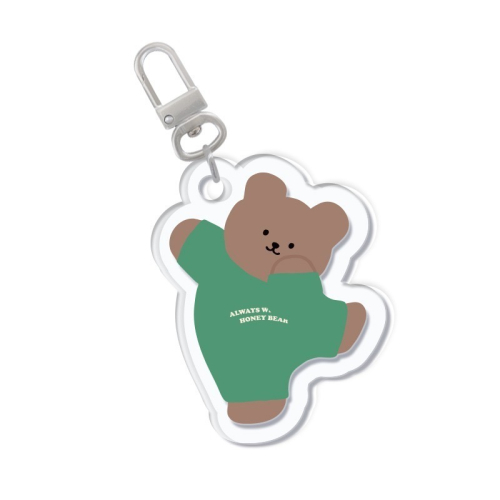 綠衣瑜珈熊熊 momocase QUOKKA 可愛 壓克力 吊飾 手機殼吊飾 AirPods吊飾 鑰匙圈