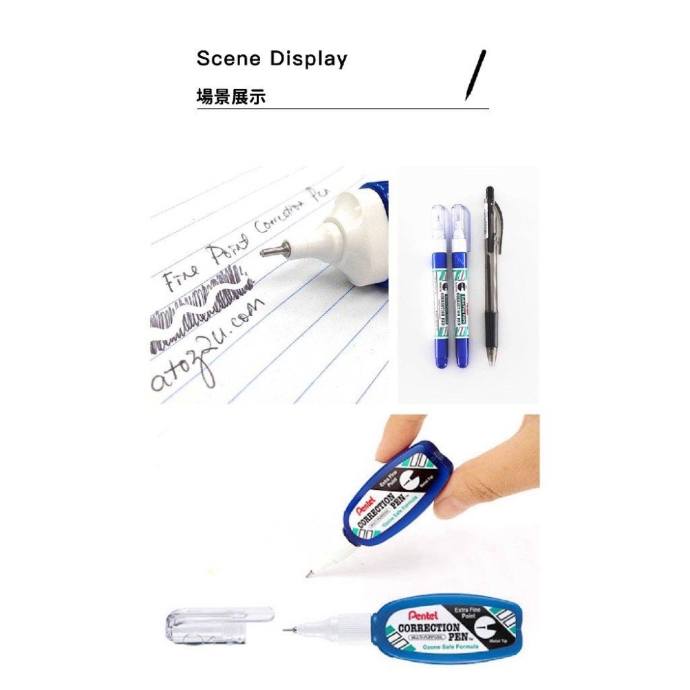 RL生活文具 飛龍 Pentel ZL102/103 易壓迷你修正液 9cm超小size 攜帶方便 立可白 速乾修正液-細節圖6