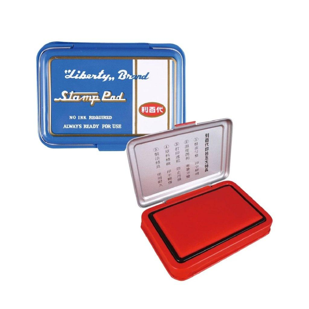 RL生活文具 利百代 LIBERTY 打印台 大/中/小 紅/藍 打印台補充墨水 辦公室文具 印章補充墨水 原子章補充墨-細節圖2