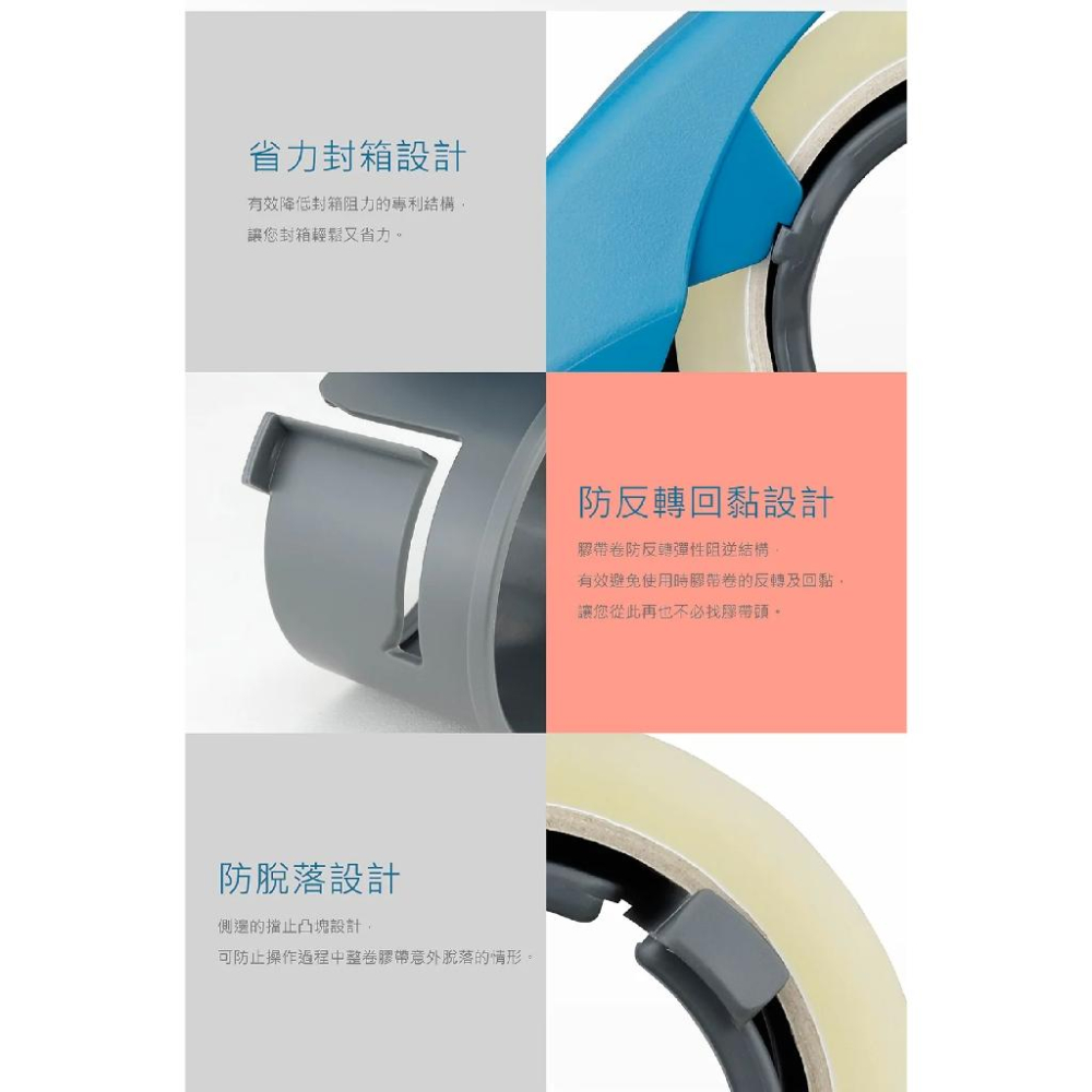 RL生活文具 力大ABEL 03945 2＂快易拆專利封箱切台/膠台/膠帶台/切割器-細節圖7