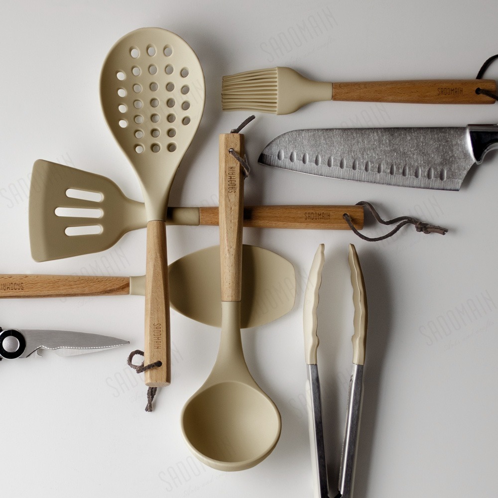 仙德曼 露營餐廚五金９件組（附收納網袋）餐具 戶外 餐廚組 露營 戶外 野餐用具-規格圖10