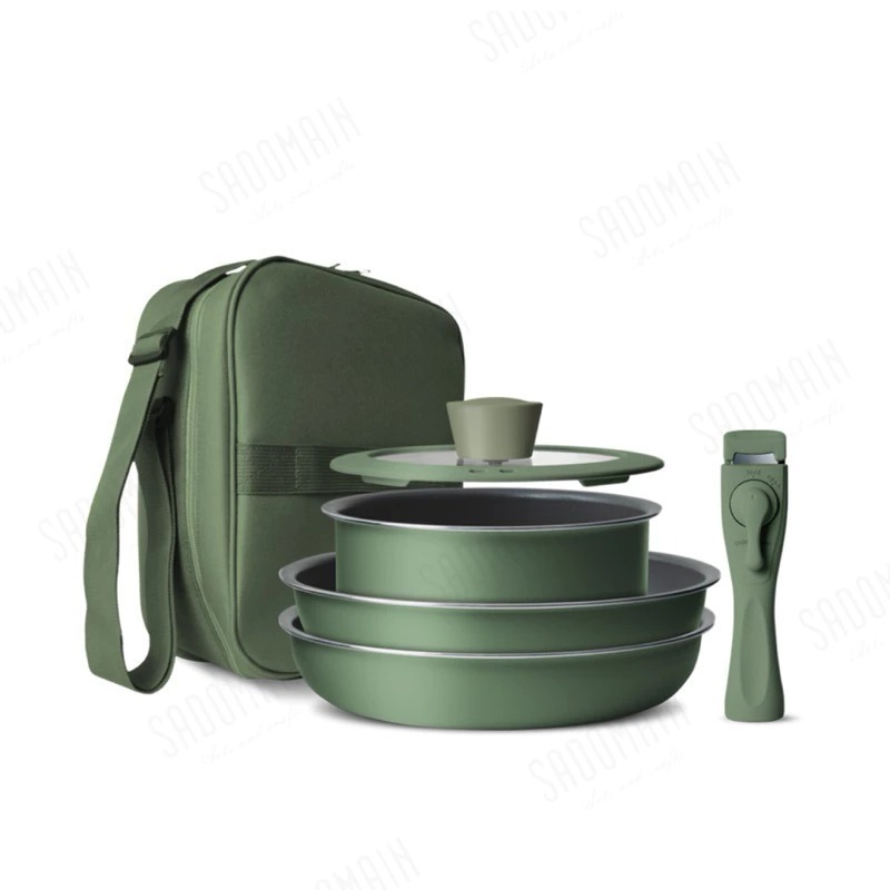 仙德曼 日本Daikin露營鍋具組 附收納袋 拆卸把手 不沾鍋 烤盤 煎盤 露營鍋具 露營裝備 露營不沾鍋-規格圖9