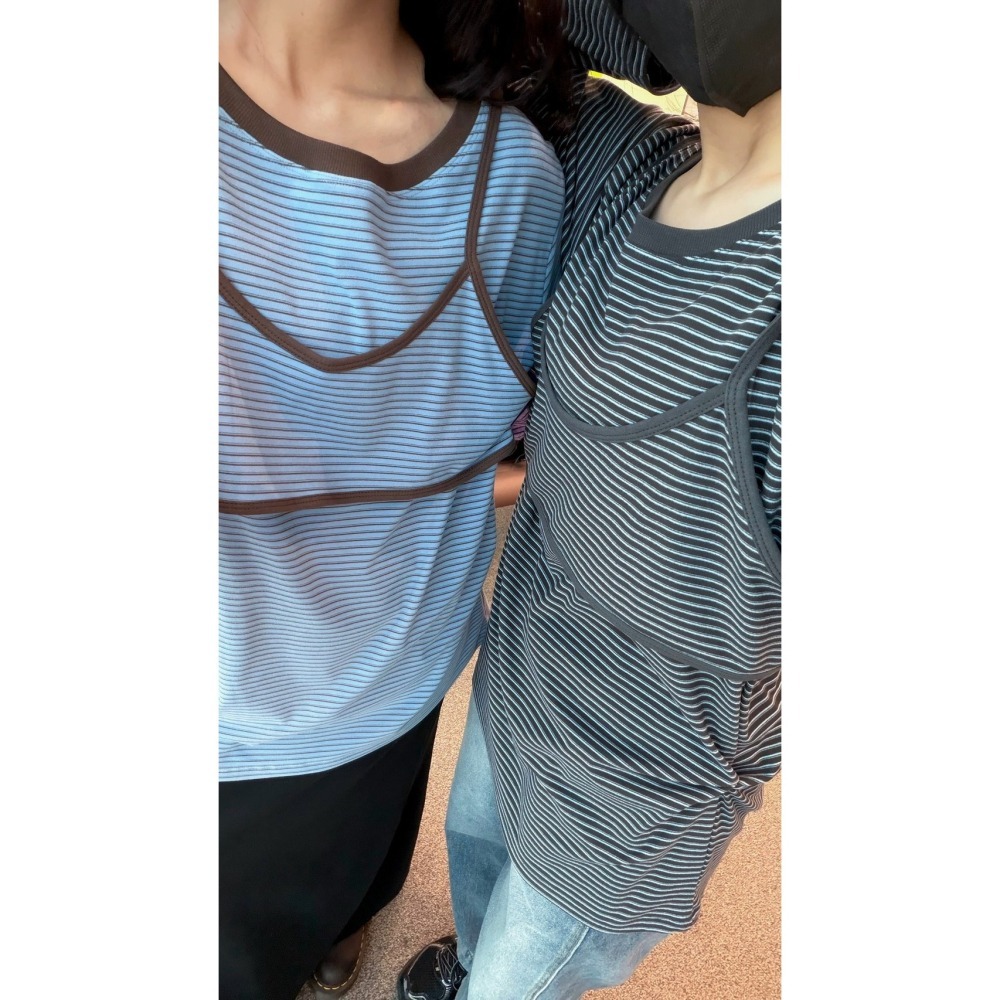 航線細節滿滿1+1上衣-細節圖4