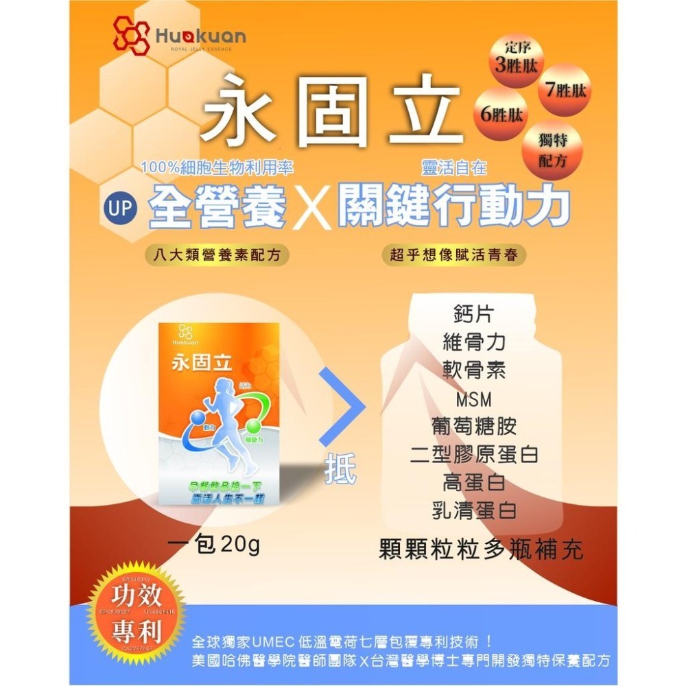 永固立15入/盒 早餐飲品 全方位健康營養素 全營養7層包覆專利技術 提升舒適靈活力-細節圖3