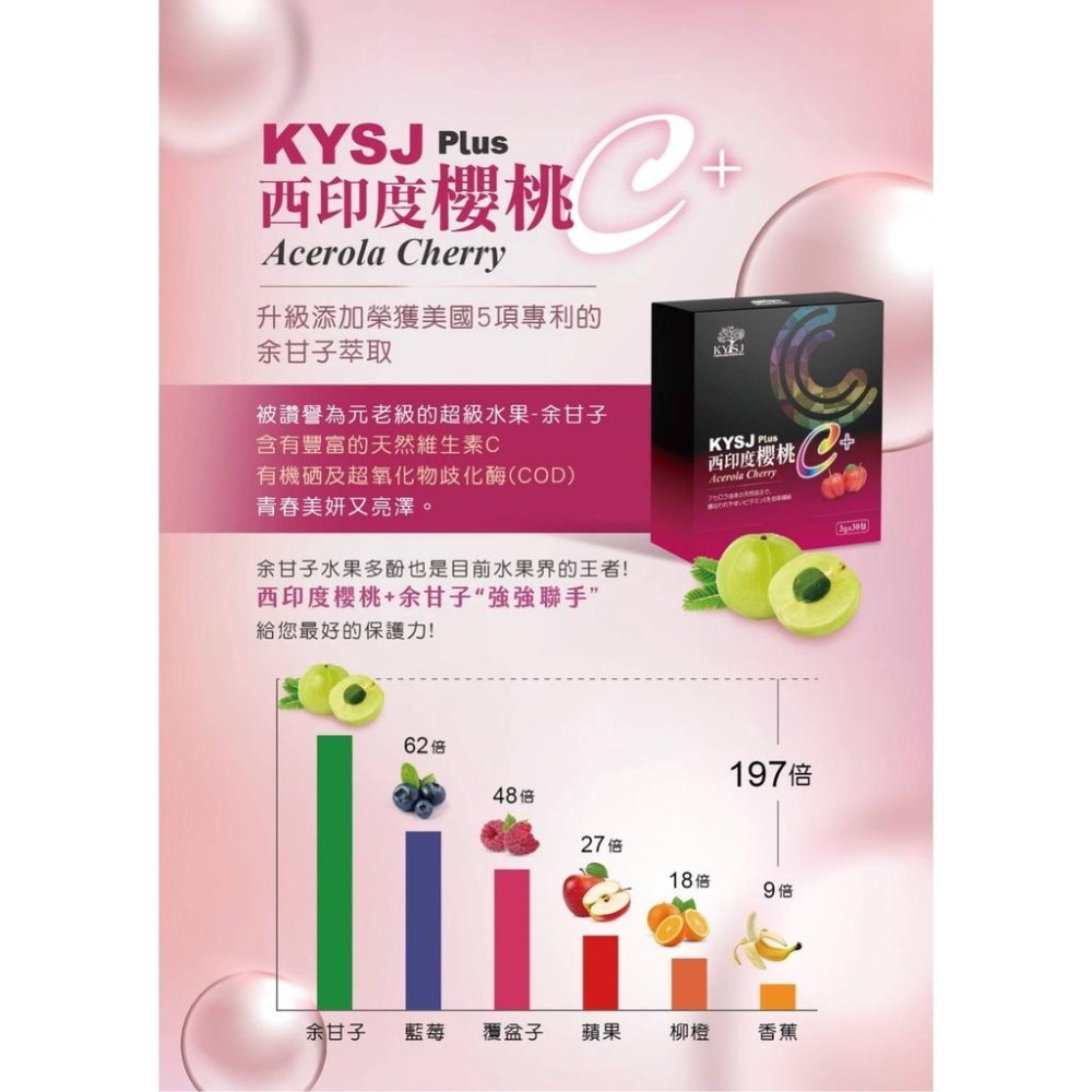 康源行健KYSJ西印度櫻桃維他命C粉30包 添加印度水果余甘子(全新配方) 全新升級版-細節圖3