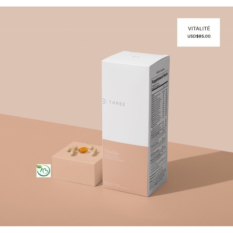 Vitalite THREE食品 胡蘿蔔素 多種維生素 魚油 B群 胺基酸 礦質質 鈣鐵鎂 益生菌 能量 全營養-細節圖2