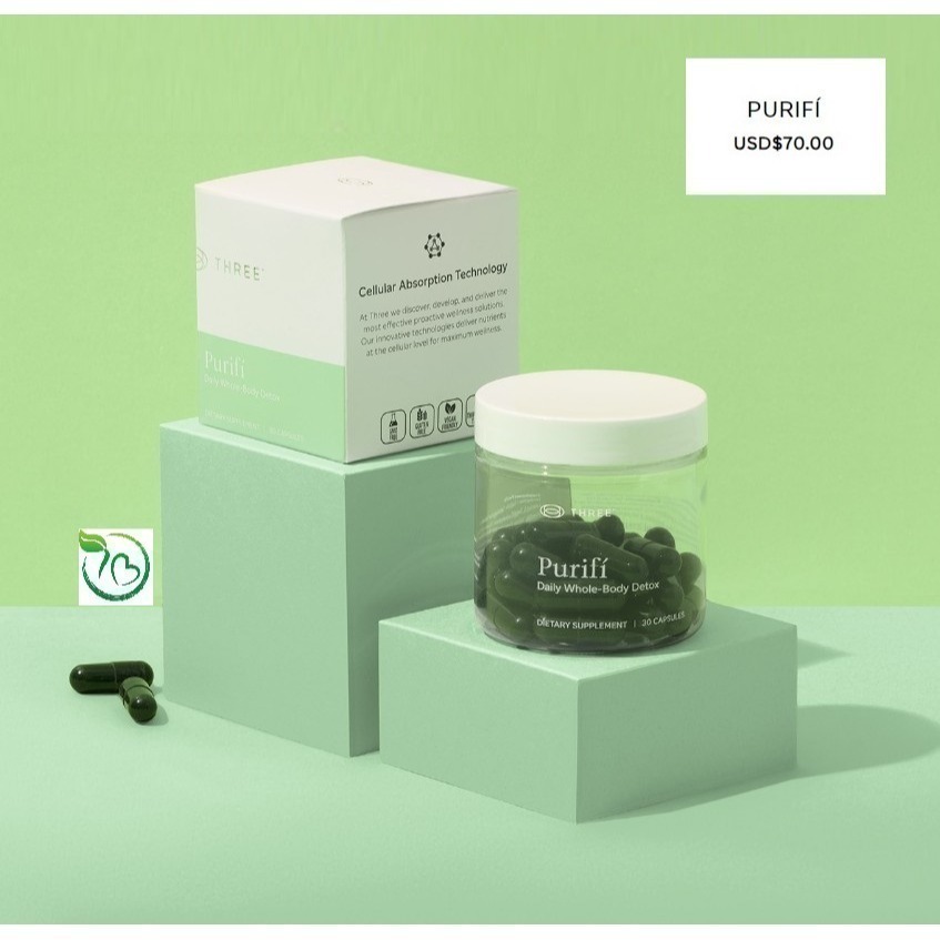 Purifi沛樂食品30粒/瓶 THREE 脂質體 PDR 葉綠酸 富里酸 新陳代謝 腐殖質 奶薊 蘋果膠 車前子 牛蒡-細節圖9
