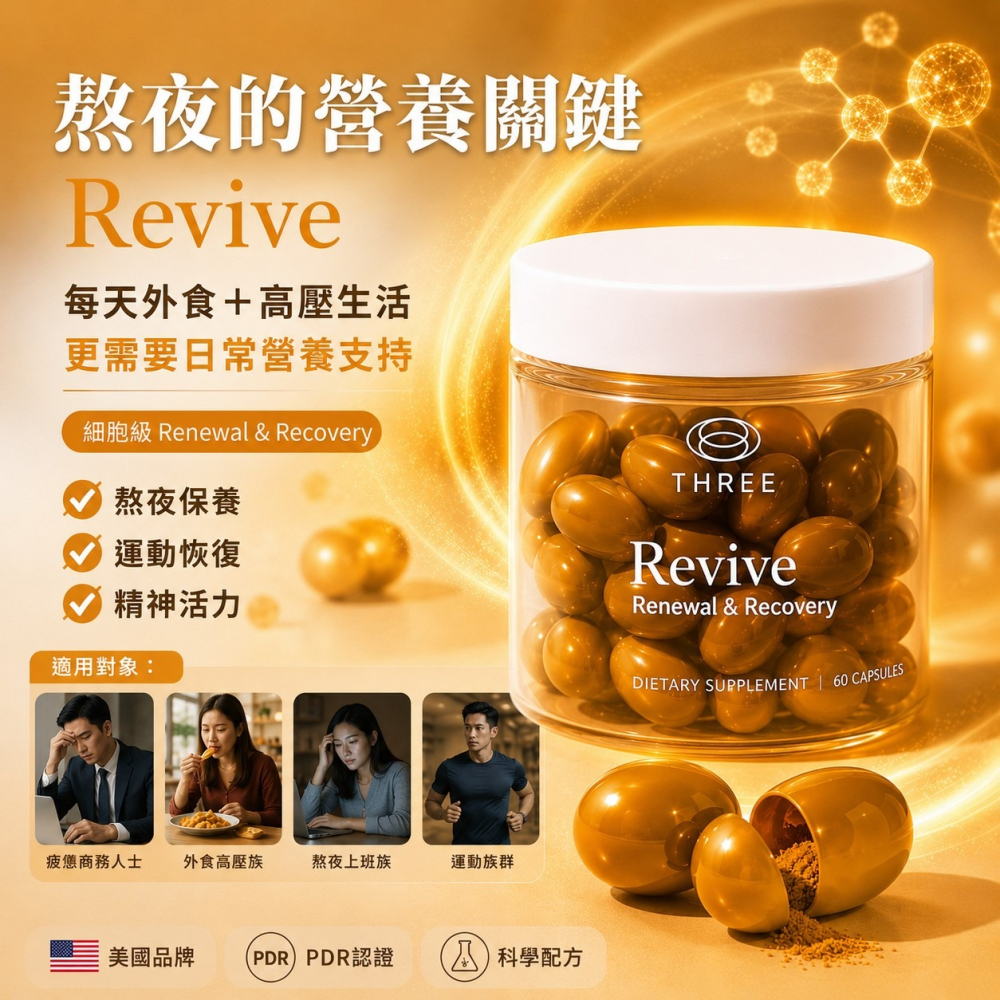 THREE產品 脂質體 PDR 白藜蘆醇 膠原蛋白 維生素 魚油 薑黃 富里酸 礦物質 葉綠酸 穀胱甘肽 精華液-細節圖4