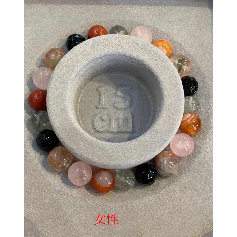 五行招財水晶手鍊(女性)(15圍) 8mm客製化-細節圖2