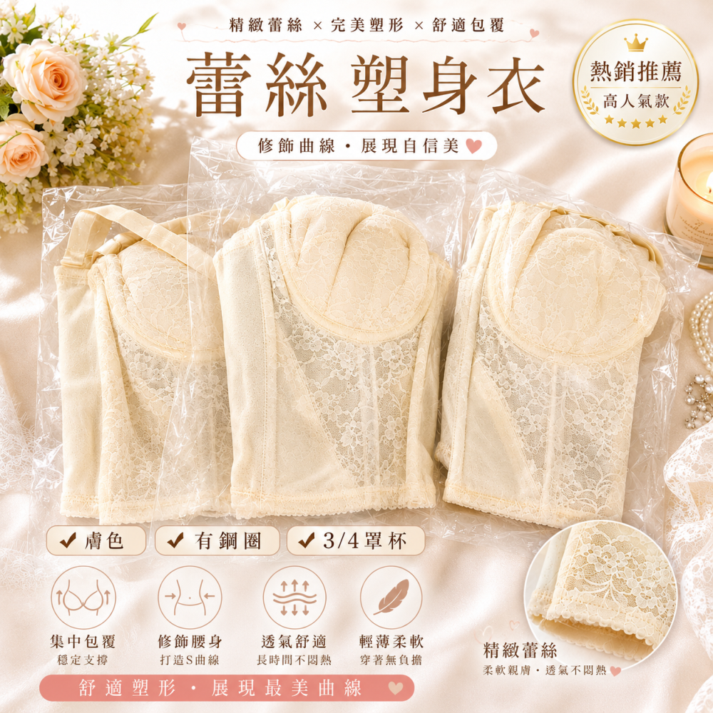 雅筑調整型內衣護型（可拆肩帶）存貨出清，原包裝無真空包裝勿與最新品比較，調整型內衣屬貼身衣物不可退換貨，下標前請確認尺寸-細節圖2