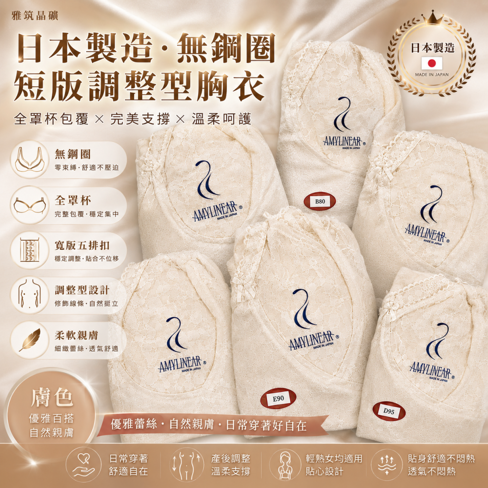 雅筑短版調整型內衣存貨出清，原包裝非真空包裝，請勿與最新品相較。調整型內衣屬貼身衣物不可退換貨，下標前請確認尺寸-細節圖3
