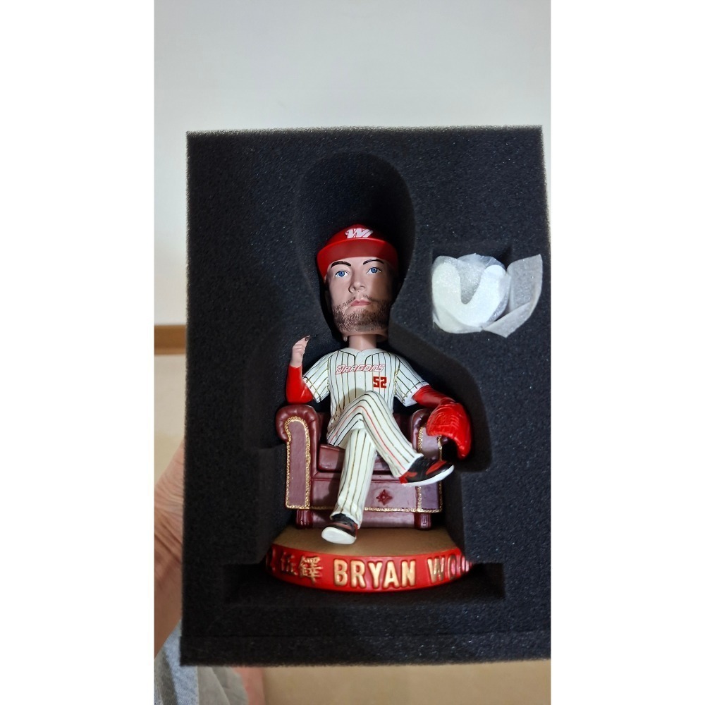 味全龍伍鐸搖頭娃娃搖頭公仔 富邦悍將 中信兄弟-細節圖2