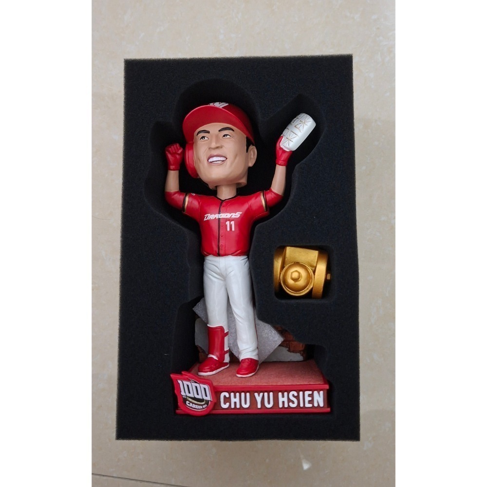 味全龍 陳子豪+朱育賢 千安 搖頭娃娃 搖頭公仔 樂天桃猿 中信兄弟 Lamigo 合售-細節圖2