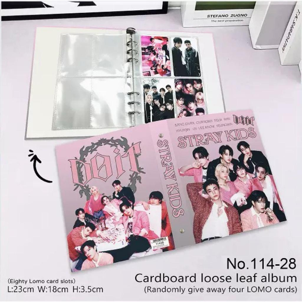 現貨在台Straykids 四宮格卡冊 活頁 小卡 A5 卡冊 李龍馥 Felix 黃鉉辰 kpop週邊 SK Zoo-細節圖2