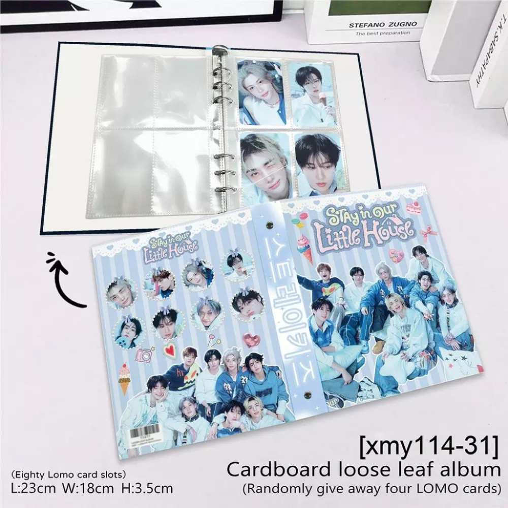現貨在台Straykids 四宮格卡冊 活頁 小卡 A5 卡冊 李龍馥 Felix 黃鉉辰 kpop週邊 SK Zoo-細節圖3