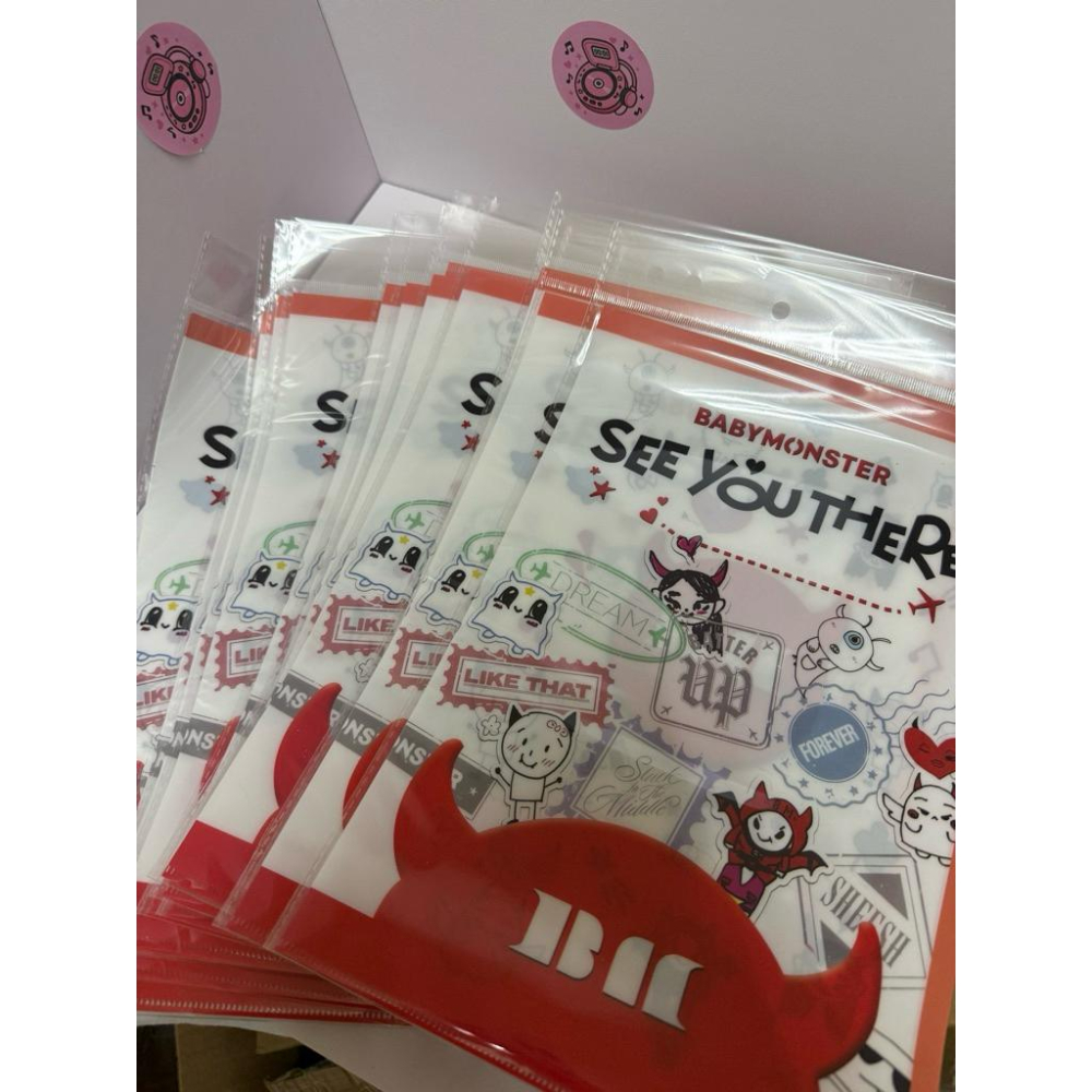 現貨在台）seventeen週邊收納袋 (G)I-DLE  寶怪babymoster 明星週邊文件夾收納夾-細節圖3