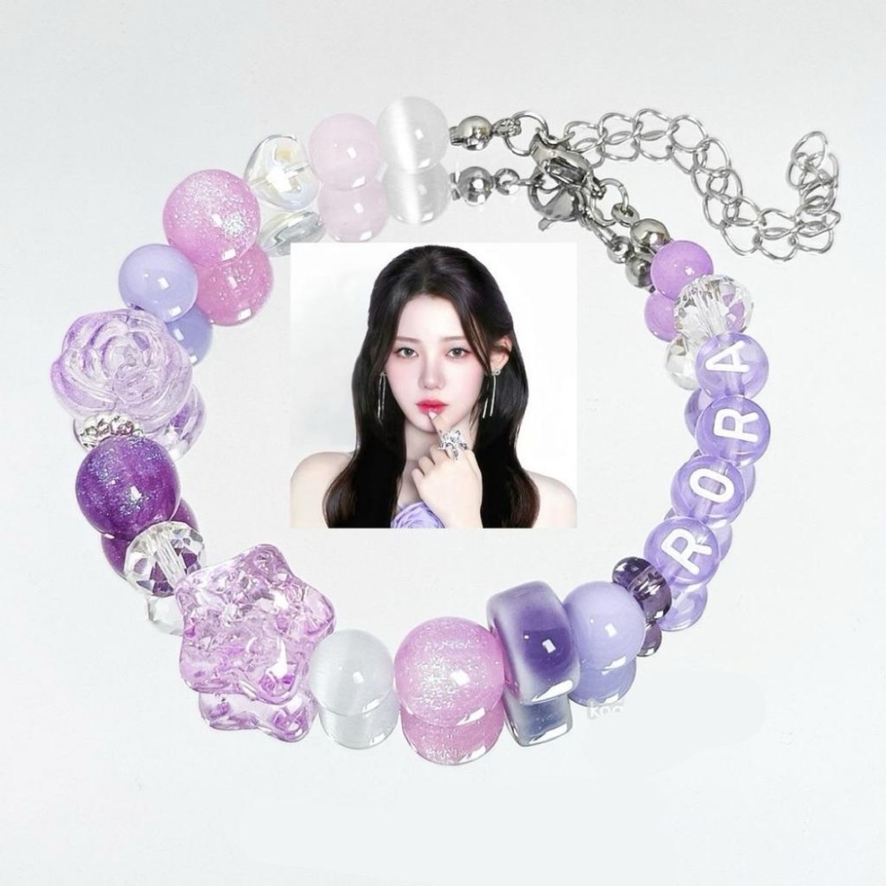 現貨在台）BABYMONSTER女團應援手鍊演唱會專輯黑紅色寶怪周邊鄭雅賢DIY手串 手鏈 寶怪周邊 應援物 快閃-細節圖8
