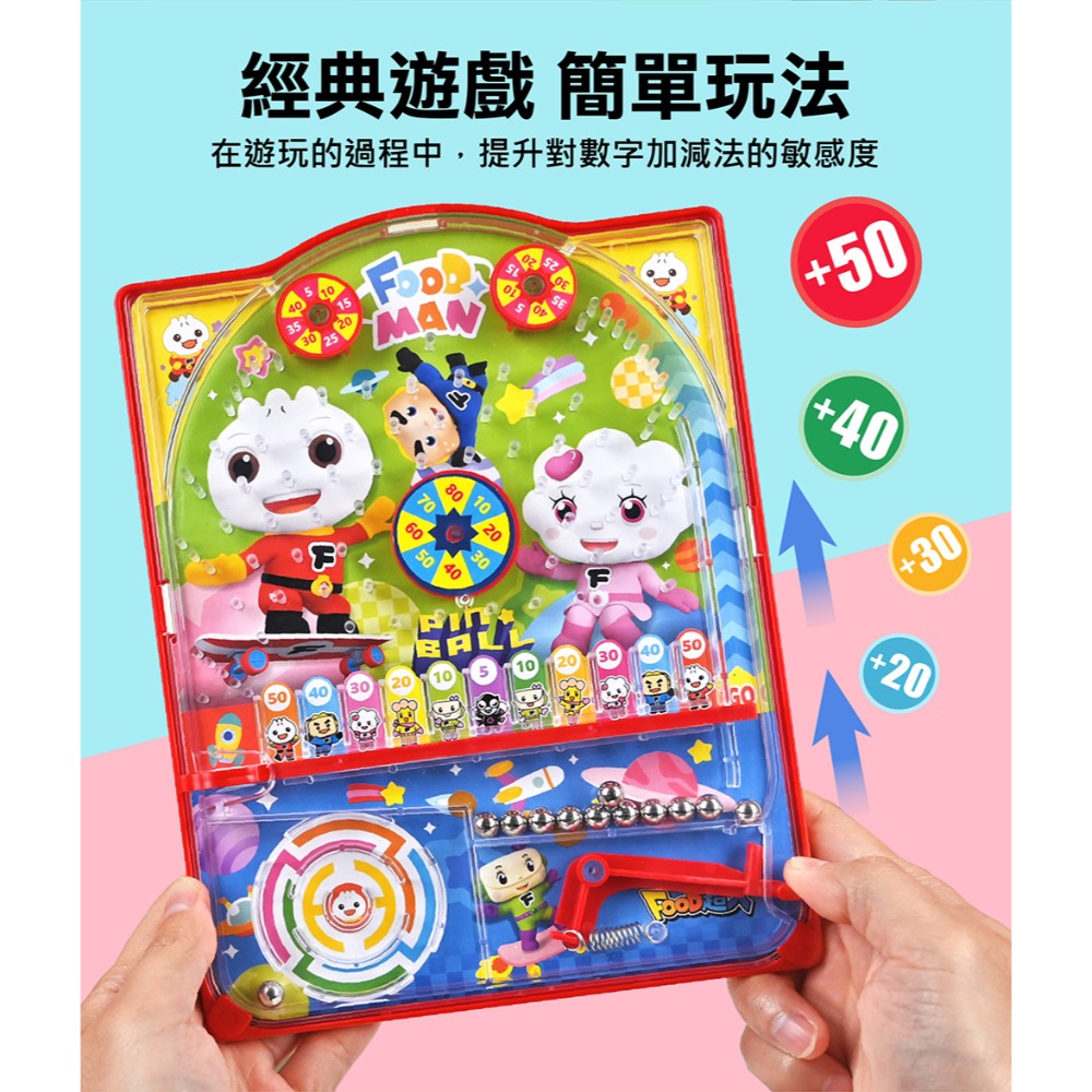 【現貨/快速出貨】FOOD超人 歡樂彈珠台｜兒童益智玩具｜親子桌遊｜3–6歲幼兒玩具｜手眼協調訓練｜交換禮物/生日禮物-細節圖2