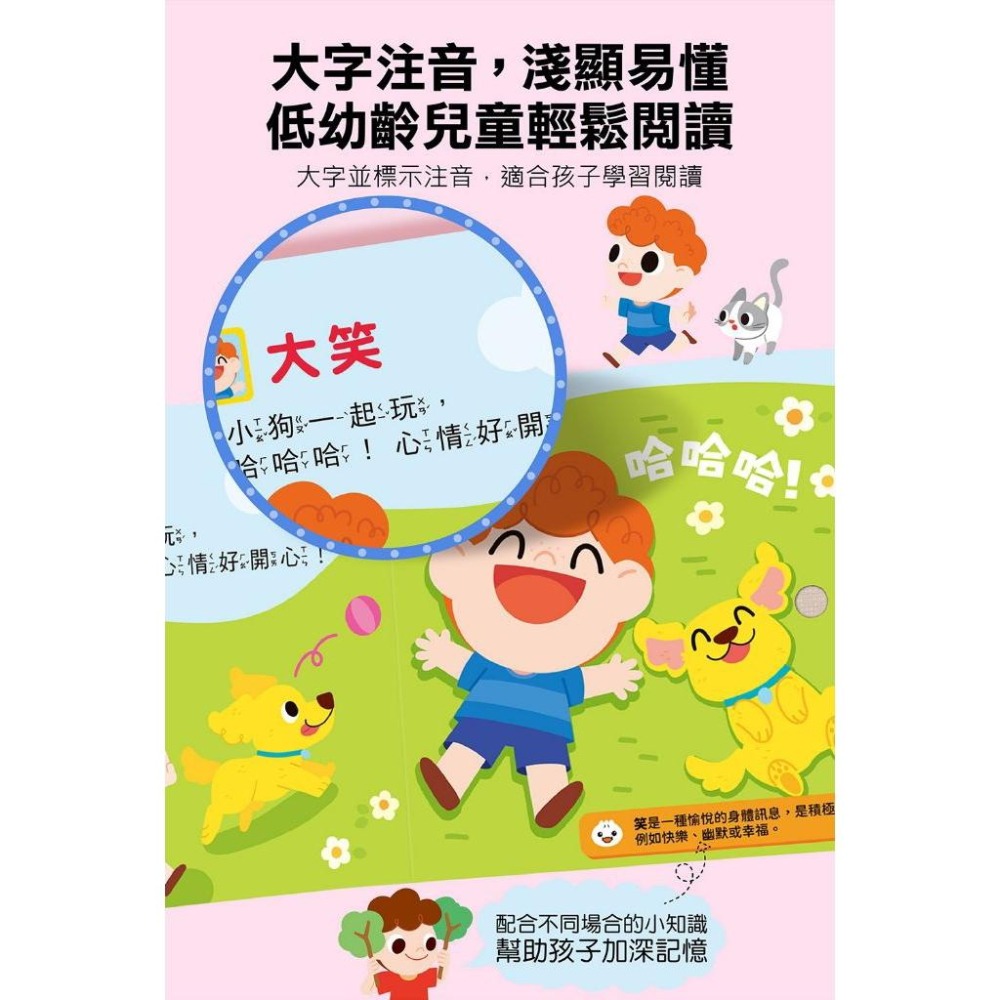 【現貨/快速出貨】風車圖書 小手按按 有聲書｜手指點讀 / 聽覺啟蒙 / 圓角安全設計 | 情緒會說話/身體的聲音-細節圖3