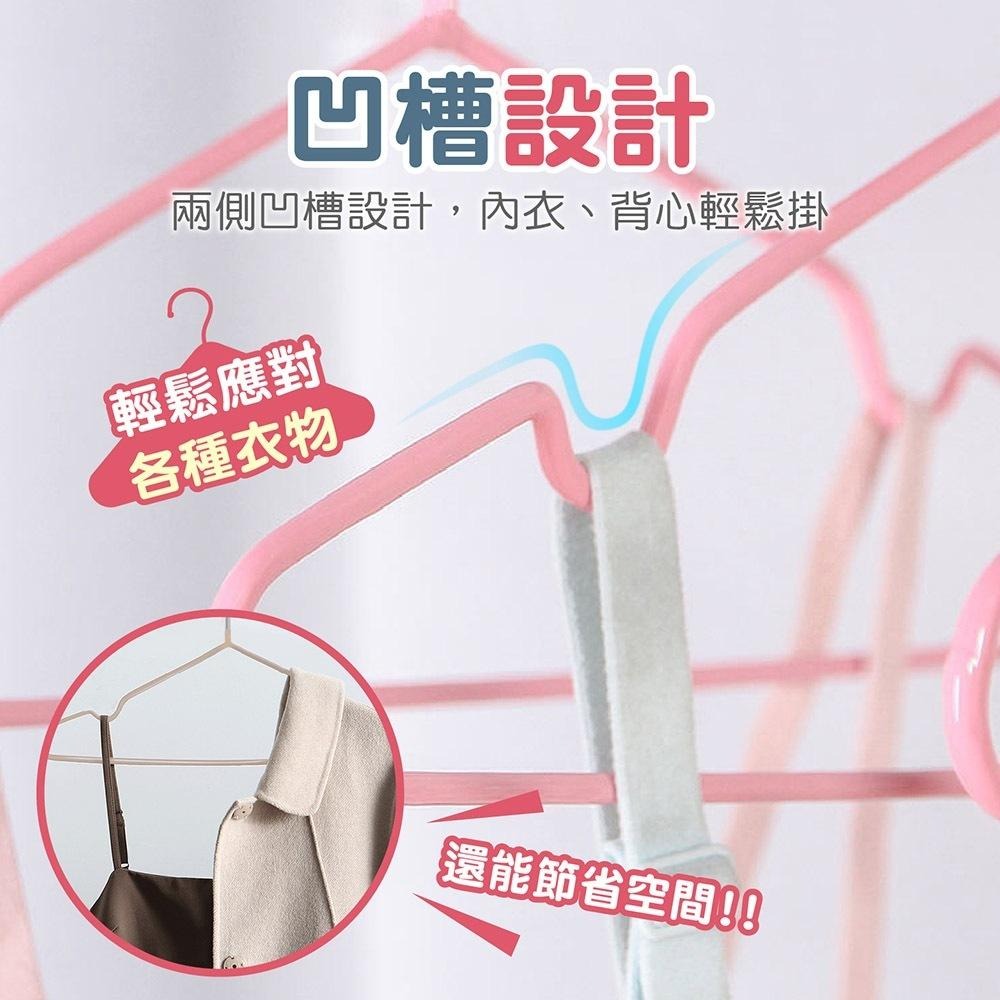 快速出貨>防滑曬衣架|加厚加粗款|加粗不銹鋼衣架|成人衣架|衣架-細節圖2