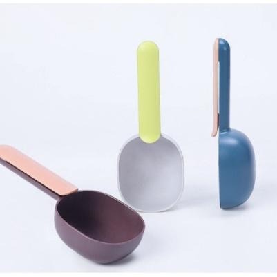 多咪多 手柄帶夾飼料鏟 飼料鏟 帶夾飼料鏟 寵物飼料鏟 寵物用品 貓飼料鏟 狗飼料鏟-細節圖3