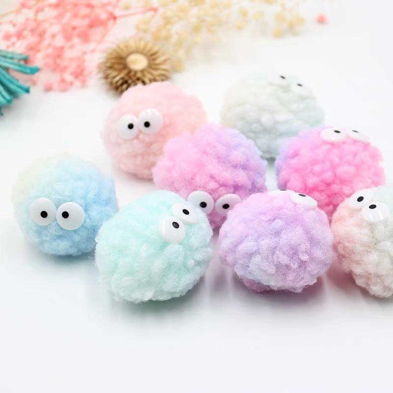 多咪多 台現貨 毛毛球 毛絨球 貓咪玩具 狗狗玩具 貓玩具 毛絨玩具 寵物玩具 玩具球-細節圖3