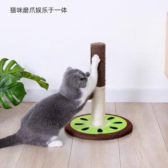 多咪多 造型貓抓柱 貓咪玩具 小花 水果 貓抓板 貓抓柱 磨爪用品 貓咪磨爪 貓用品 貓生活品 貓玩具 貓跳台-細節圖3