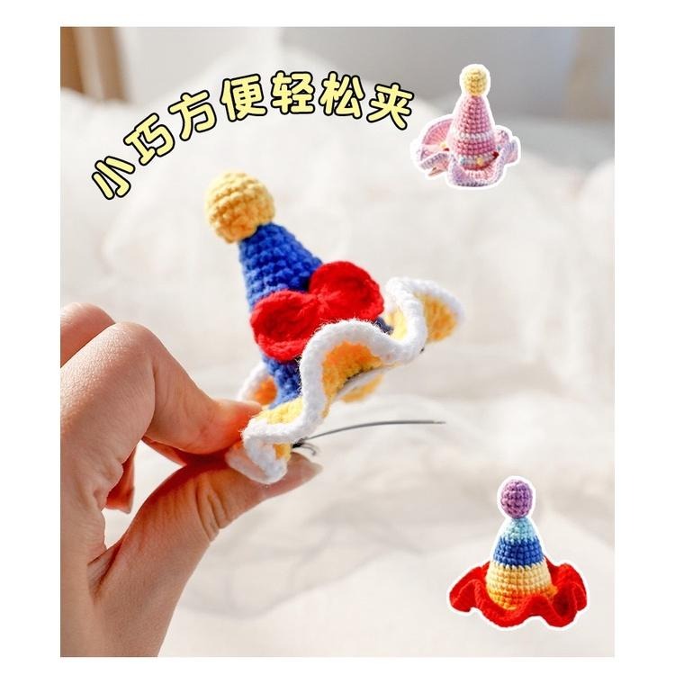 多咪多 立體髮夾 小花髮夾 小草髮夾 髮夾 貓髮夾 狗髮夾 寵物配件 帽子髮夾 兔耳朵-細節圖6