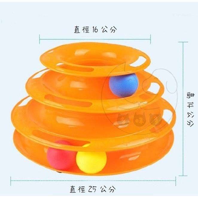 【多咪多】 三層貓轉盤 三層旋轉軌道球 貓咪玩具 逗貓玩具 貓咪遊樂盤  貓玩具 貓咪旋轉盤 逗貓  貓咪玩具球-細節圖2