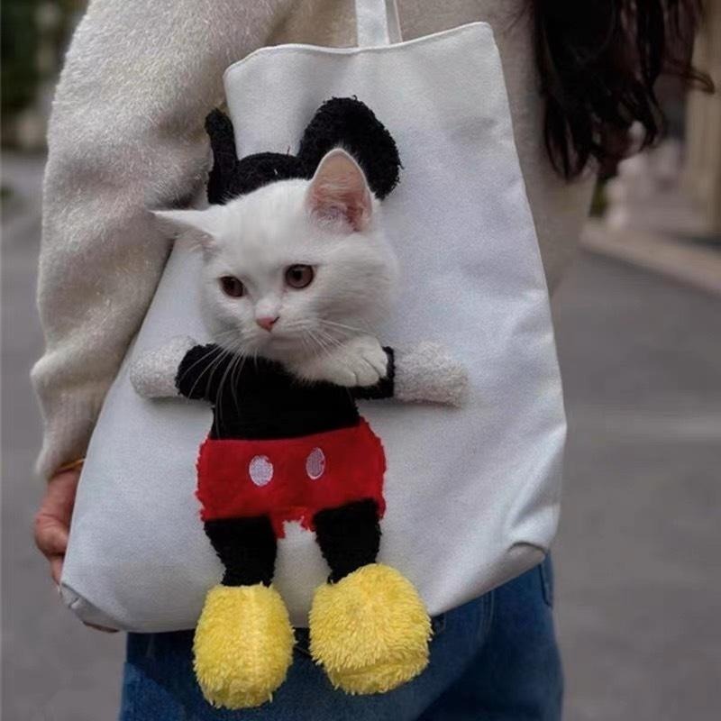 【多咪多】現貨 露頭包 寵物外出包 寵物包 斜背包 斜跨包 寵物外出 寵物用品 貓外出包 狗外出包 寵物外出 帆布包-細節圖8