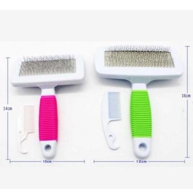 【多咪多】不鏽鋼針梳 附小梳子 寵物梳子 寵物脫毛梳 寵物用品 梳子 寵物美容 寵物梳毛 狗梳子 貓梳子-細節圖2