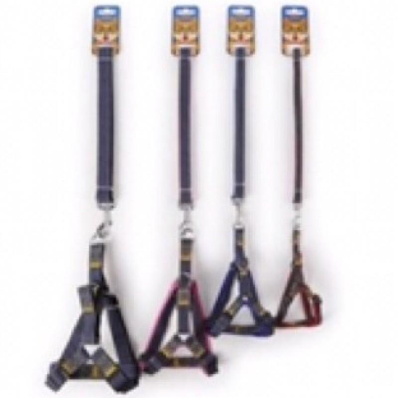 【多咪多】現貨 寵物胸背牽繩 牛仔胸背衣+牽繩 寵物胸背衣 貓 狗 牽繩 胸背帶 牽引繩 寵物牽繩 日系牽繩 工字牽繩-細節圖5