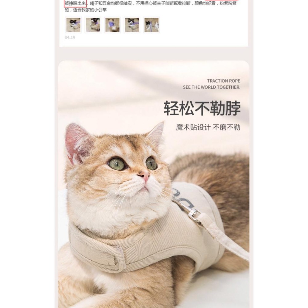 多咪多 最低價 送牽繩 帆布胸背帶 寵物外出 寵物胸背衣 牽引繩 寵物牽繩 寵物項圈 寵物用品 狗外出 貓咪外出 遛貓-細節圖3