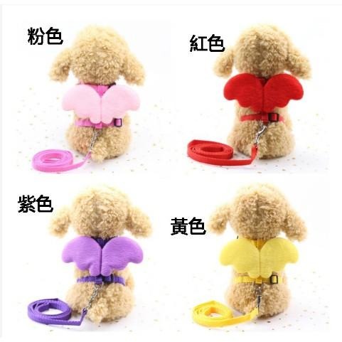 【多咪多】天使翅膀胸背帶牽繩 寵物牽繩 寵物用品 天使翅膀 狗牽繩 貓牽繩 胸背帶 寵物胸背 工自牽繩 寵物配件-細節圖2