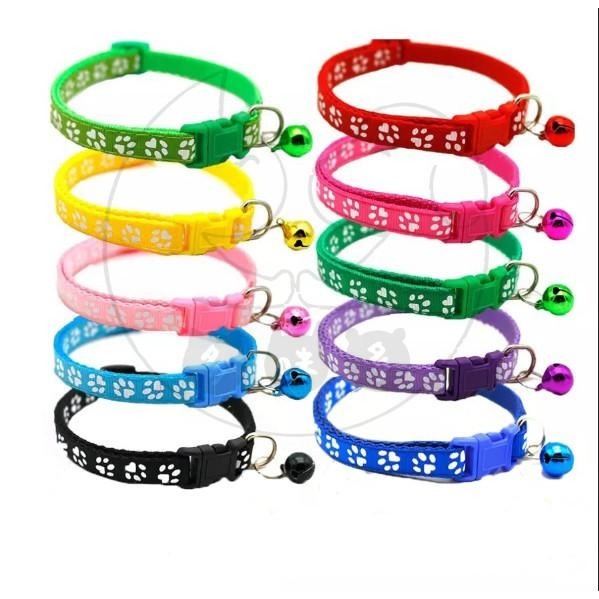 多咪多 現貨出清 寵物項圈 貓項圈 狗項圈 腳印項圈 鈴鐺項圈 項圈 貓咪項圈 狗狗項圈 貓 狗 寵物用品 清倉-細節圖2
