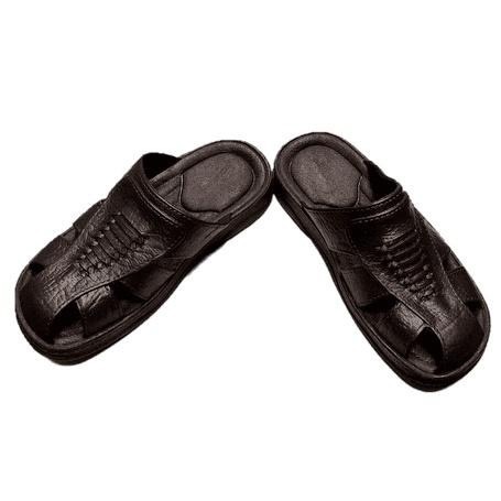 金星702男拖鞋(黑/咖啡)-細節圖3