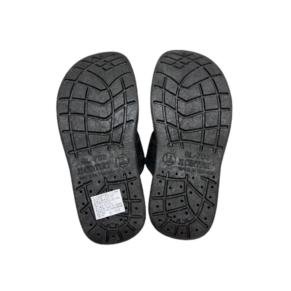 金星702男拖鞋(黑/咖啡)-細節圖8