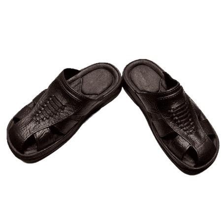 金星702男拖鞋(黑/咖啡)-細節圖3