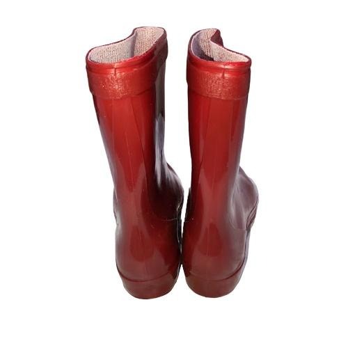 新原力藍寶107女雨鞋(暗紅)-細節圖4