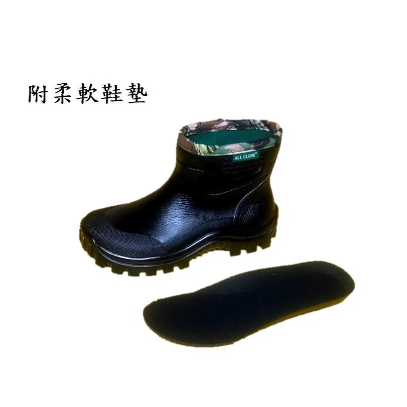 專球牌330短筒防水雨鞋（本身已附柔軟鞋墊）.可額外再加購竹炭鞋墊-細節圖3