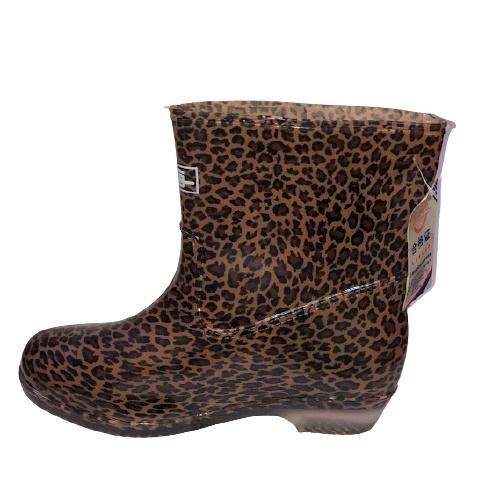 上海女雨鞋(豹紋/黑點)-細節圖3