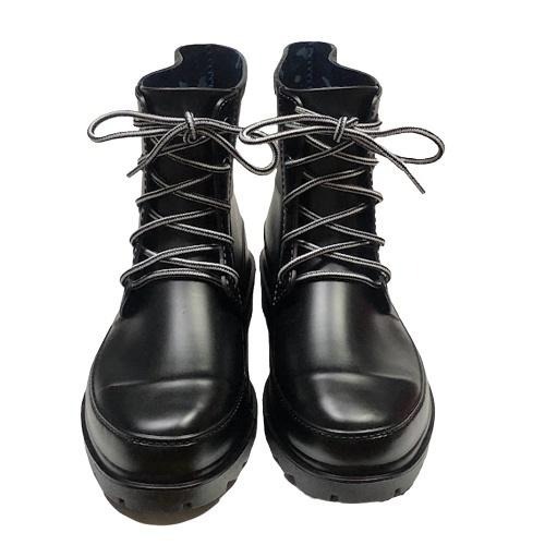 皇力牌8059�英倫風馬丁時尚綁帶雨靴(紅/黑，男女登山專用)-細節圖5